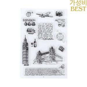 투명한 빈티지 건축 및 가구 고무 스탬프 씰 스크랩북 저널 사진 앨범 카드 공예 장식