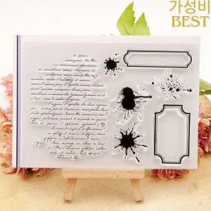 텍스트 라벨 2025 클리어 스탬프 투명 실리콘 DIY 인감 시트 스크랩북 만들기 앨범 사진 수제 장식