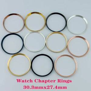 30.3x27.4mm 시계 챕터 링 SKX007 SRPD 케이스 구리 내부 교체 NH35 수리 부품