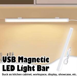 지도된 빛 관 읽기 램프 Dimmable 학생 기숙사 책상 자기 흡입 침대 옆 소형 밤 //중립/백색 Usb 플매트 카