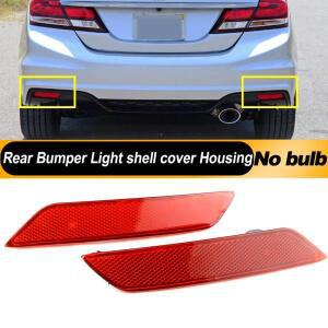 2pcs 범퍼 리플렉터 테일 스톱 브레이크 라이트 쉘 하우징 2013-2015 Honda Civic Sedan OEM:33505-TR0-A51