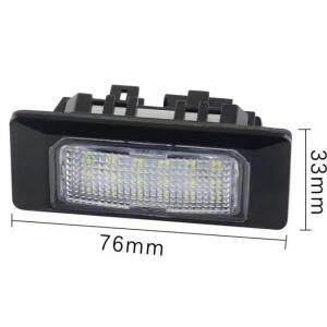 아우디 호환 A1 A6 A7 TT용 LED 번호판등 2개세트 6000K 화이트  자동차 장식 액세서리