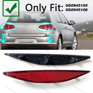 5GG945105 VW 골프 7 MK7 2014 레드 리어 범퍼 리플렉터 램프 반사 스트립