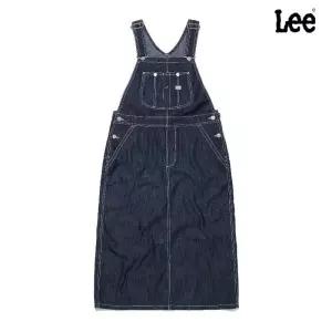 LEE 우먼 데님 오버롤 스커트 인디고 다크 LE2602OP7 ID