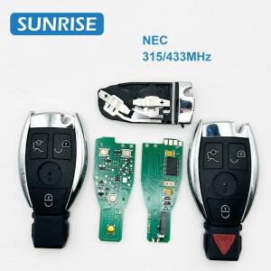 메르세데스 벤츠 C E S 클래스 CLS W204 NEC 칩 34 버튼 315433MHz용 스마트 리모컨 자동차 키