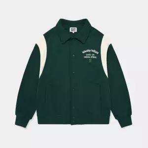 와키윌리 MG2403JK14GN 카라 스? 바시티 점퍼 그린 4399220