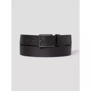 에잇세컨즈 8SECONDS 리얼레더 0mm 포멀 정사각 버클 벨트 브라운