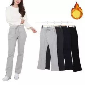 [오노마] ONM 기모 여자기모바지 여자기모팬츠 슬림 심플 핀턱 프리