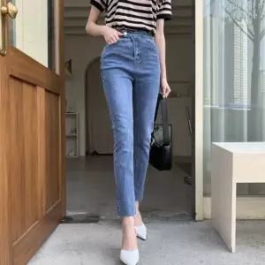 [오노마] ONM 바지 데님팬츠 안경테 팬츠 더블 버튼 코메스 슬림 PT