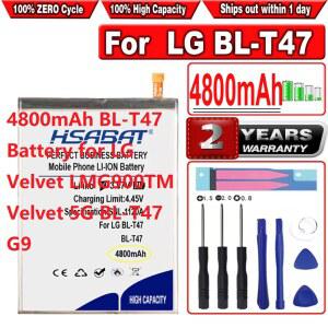 LG 호환 벨벳 LMG900TM 벨벳 5G BL T47 G9용 HSABAT 4800mAh BL T47 배터리