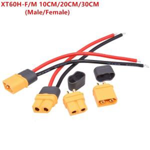 수 암 플러그 연장 와이어 케이블 어댑터 배터리 전원 연결용 컨버터 10cm 20cm 30cm 12AWG 16AWG XT60H