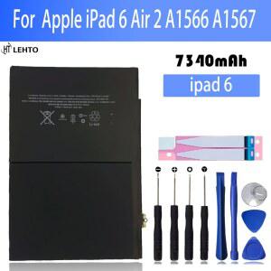 2026년 배터리 아이패드 호환 6 에어 2 7340mAh 교체 배터리 아이패드 호환 6 에어 2 A1566 A1567 배터리 +