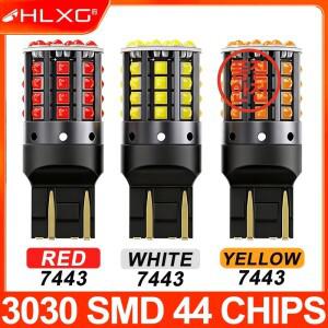 2개 고출력 자동차 라이트 LED P21W 1156 7443 T25 6060 SMD 캔버스 차량 전면 후미 방향 지시등 24V