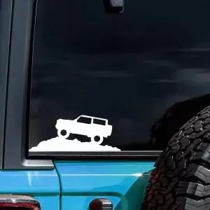 짐니용 오프로드 차량 SUV 산악 자동차 스티커 바디 범퍼 윈도우 비닐 필름 데칼 튜닝 액세서리 15x5cm