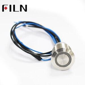 20A 220V 19mm 잠금 기능 ON OFF 가장 짧은 길이 IP68 방수 등급 12V LED 푸시 버튼 스위치