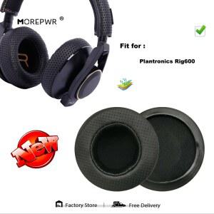 Plantronics Rig600 Rig 600 Rig 600 헤드셋 부품용 교체용 이어 패드 가죽 쿠션 벨벳 귀마 이어폰 브 커버