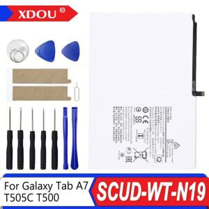 갤럭시 호환 탭 A7 T505C T500 태블릿 배터리 + 구 용 SCUD WT N19 7040mAh 교체 용 배터리