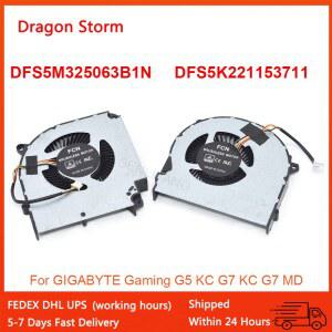 기가바이트 게임용 노트북 CPU 선풍기 G5 KC G7 KC G7 MD 5V 0.5A 4 와이어 GPU 냉각 DFS5M325063B1N DFS5K221153711