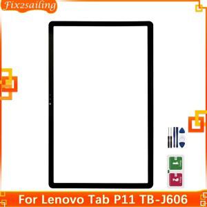 레노버 호환 탭 P11 TB J606F TB J606L TB J606N J606 전면 유리 외부 터치 유리 스크린 교체 용 11 ''터치 스크린 디스플레이