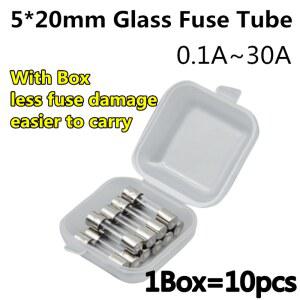 5 20 퓨즈 5x20mm 유리 퓨즈 0.1A 0.2A 0.25A 0.5A 1A 2A 3A 4A 5A 6A 6.3A 8A 10A 12A 15A 20A 25A 30A 250V 5 20mm 블로우 5x20