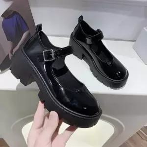 [OFM7951O]메리제인 통굽 로퍼 여자 키높이 구두 데일리