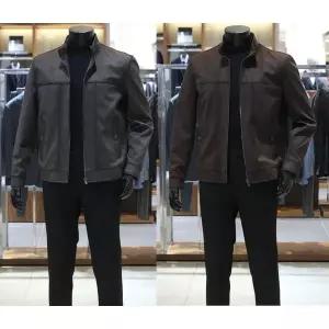 매장정품 BASSO 바쏘 25 FW Vegan 스탠딩 카라 블루종 스웨이드 점퍼 3종 [ 다크차콜,딥브라운,카키브라운