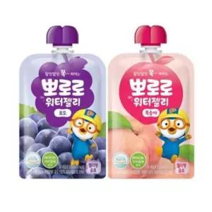 서치101 복숭아 뽀로로 워터젤리 120ml 포도 각 10개 빠른배송