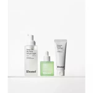 매장정품 DEMAF [지성/복합성] 모공 케어 루틴(만능기초 라이트 155ml 1개+그린 시카 앰플 60ml 1개+크컴츄