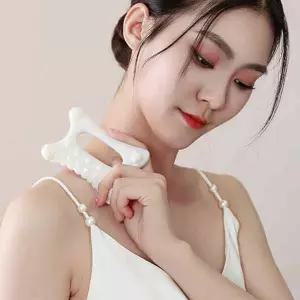 세라믹 괄사 얼굴 바디 마사지기/발바닥/지압/머리/브이라인/턱선/아침/붓기/케어/휴대용/목욕탕/찜질방/도