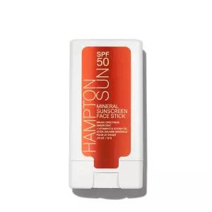 햄튼 선 SPF 50 미네랄 선스크린 페이스 스틱 클리어 글라이드-온 포뮬러 매끄러운 마무리 히알루론산