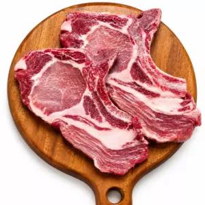 돈마호크 1kg 돼지고기 뼈등심 스테이크 캠핑고기 바베큐 구이용 냉동 미국산 다오픽