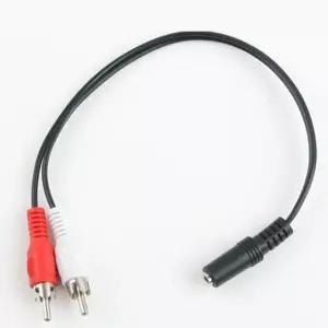 스테레오 젠더 Y형 3.5 F RCA Mx2 25cm 음향 케이블 오디오 스피커 변환 AU