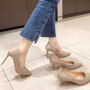 가을 패션 여성화 베이직 펌프스힐 여성 스틸레토힐