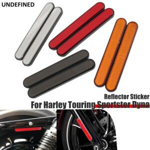 Harley Sportster Dyna 범용 바이크 오토바이 반사판 직사각형 안장 가방 래치 커버 전면 케이스 안전 경고