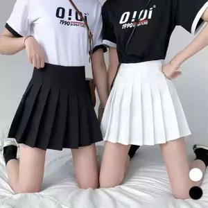 여성 하이웨스트 플리츠 테니스 스커트 테니스스커트 주름스커트 미니스커트 봄스커트 밴딩스커트