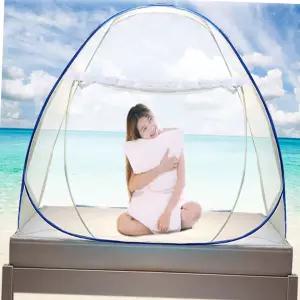 원터치 돔형 모기장 텐트 접이식 신생아 유아 침대 대형 캠핑