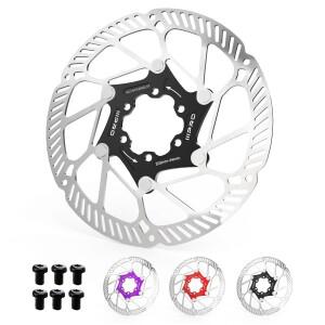 IIIPRO 자전거 브레이크 디스크 로터 140/160/180/203MM 로드 바이크 열 방출 6볼트 플로팅