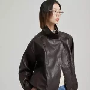 [AK분당점] [씨씨콜렉트] 인조가죽 하이넥 점퍼_C264PSF512