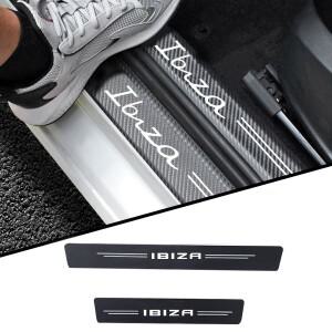 문짝 씰 보호대 스티커, PU 가죽 탄소 섬유, 좌석 IBIZA, 자동차 액세서리, 4 개