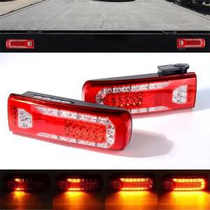 메르세데스 트럭 악트로스 MP4 MP5 LED 후미등 24V 후진 트레일러 범퍼 브레이크 경고 정지등