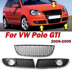 폭스바겐 폴로 GTI 2006-2009 자동차 왼쪽 오른쪽 앞 하단 범퍼 안개등 그릴, 센터 벤트 액세서리, 6Q08536