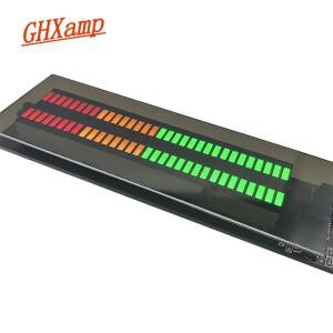 GHXAMP 듀얼 32 앰프 오디오 LED 음악 스펙트럼 레벨 표시기, 채널 리듬 조명 볼륨, 117X29MM A 필러 자동