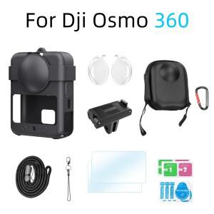 Dji Osmo 360 카메라 액세서리 키트 렌즈 가드/실리콘 보호 커버/스크린 프로텍터/케이스/자석 어댑터 베이