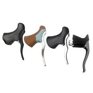 경량 알루미늄 자전거 브레이크 핸들, MTB 산악 사이클링 레버, 전방  후방 드롭 바 세트