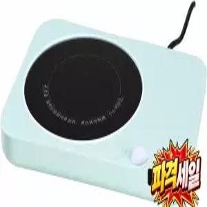 Toysmith 전기 컵 워머 3단계 온도 조절 강화 유리 상단 장착 드링크 LED 디지털 디스플레이 터치식 보온기