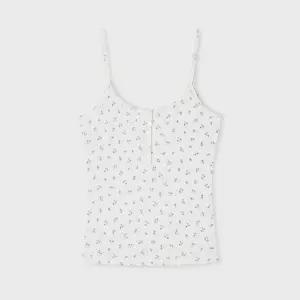 후아유 여성 Eyelet Henry Neck Sleeveless WHRNG2522F