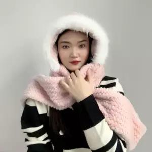 [OFM66820]코지데잇 후드 머플러 일체형목도리 후드모자