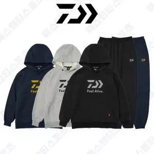 다이와 DAIWA 다이와 2024 상의 후드 티셔츠 기모 낚시복 트레이닝복 DE-8124