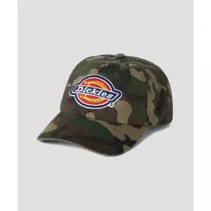 DICKIES 빅로고 워시드 볼캡 Camo