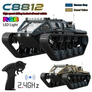 RC카 자동차 수륙양용 원격 조정 무선 오프로드 드리프트 미니 포크레인 JJRC C8812 LED 라이트 풀 스케일